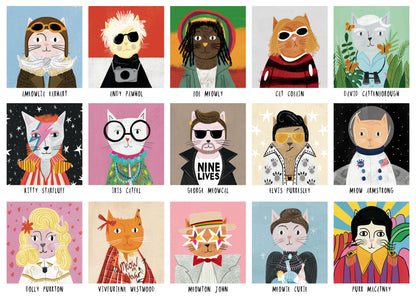 Cat Icons 1000 Piece Jigsaw Puzzle