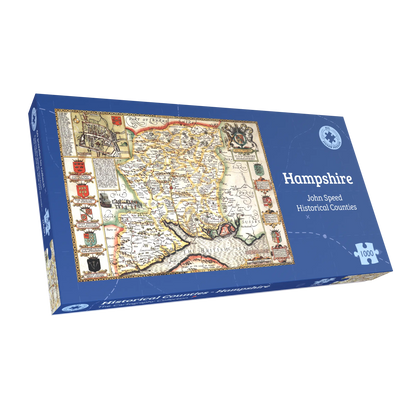 Puzzle 1000 pièces Carte historique du Hampshire (1610)