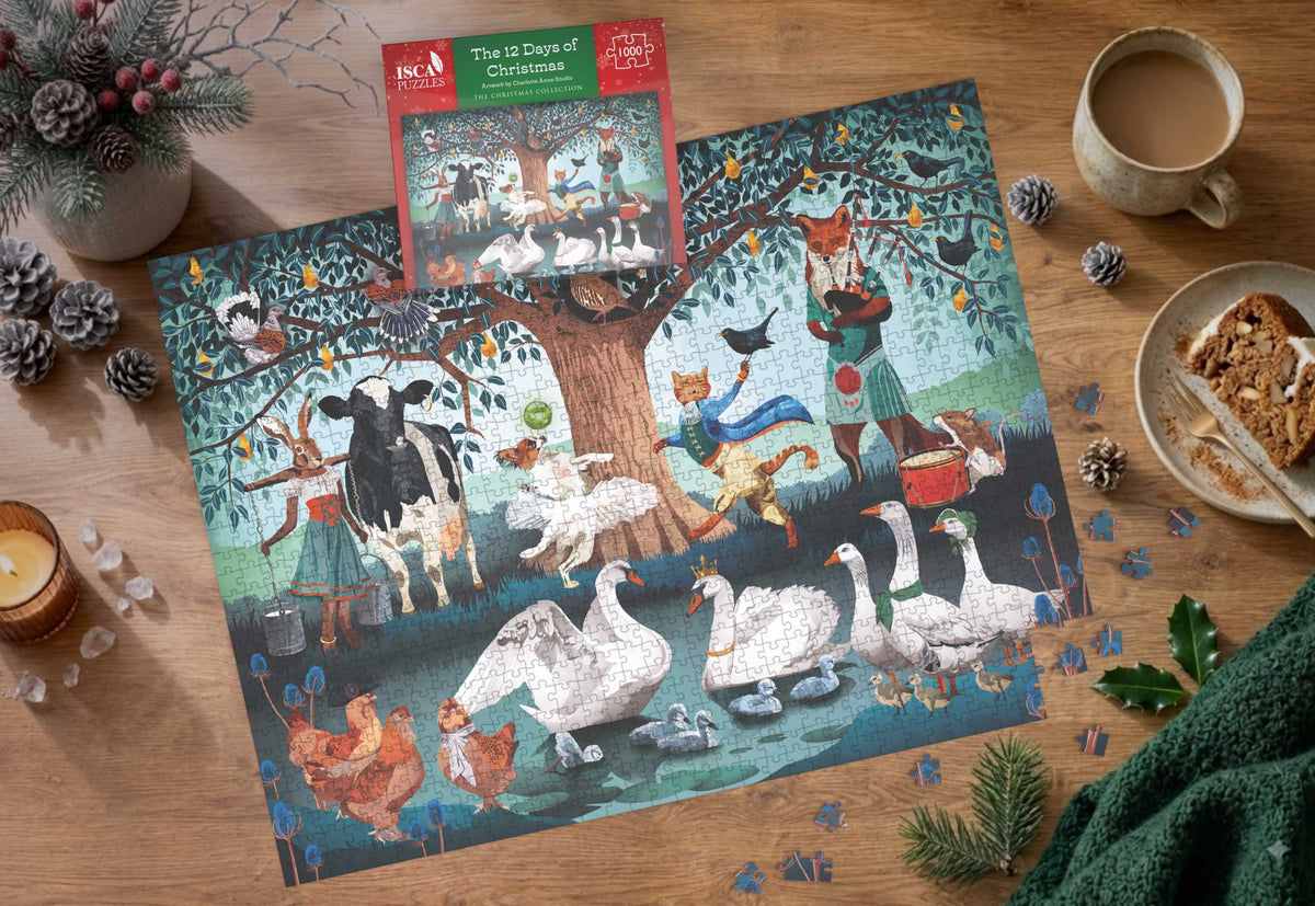 The Christmas Puzzler's Pair 2 x 1000 Piece Jigsaw Puzzle Bundle
