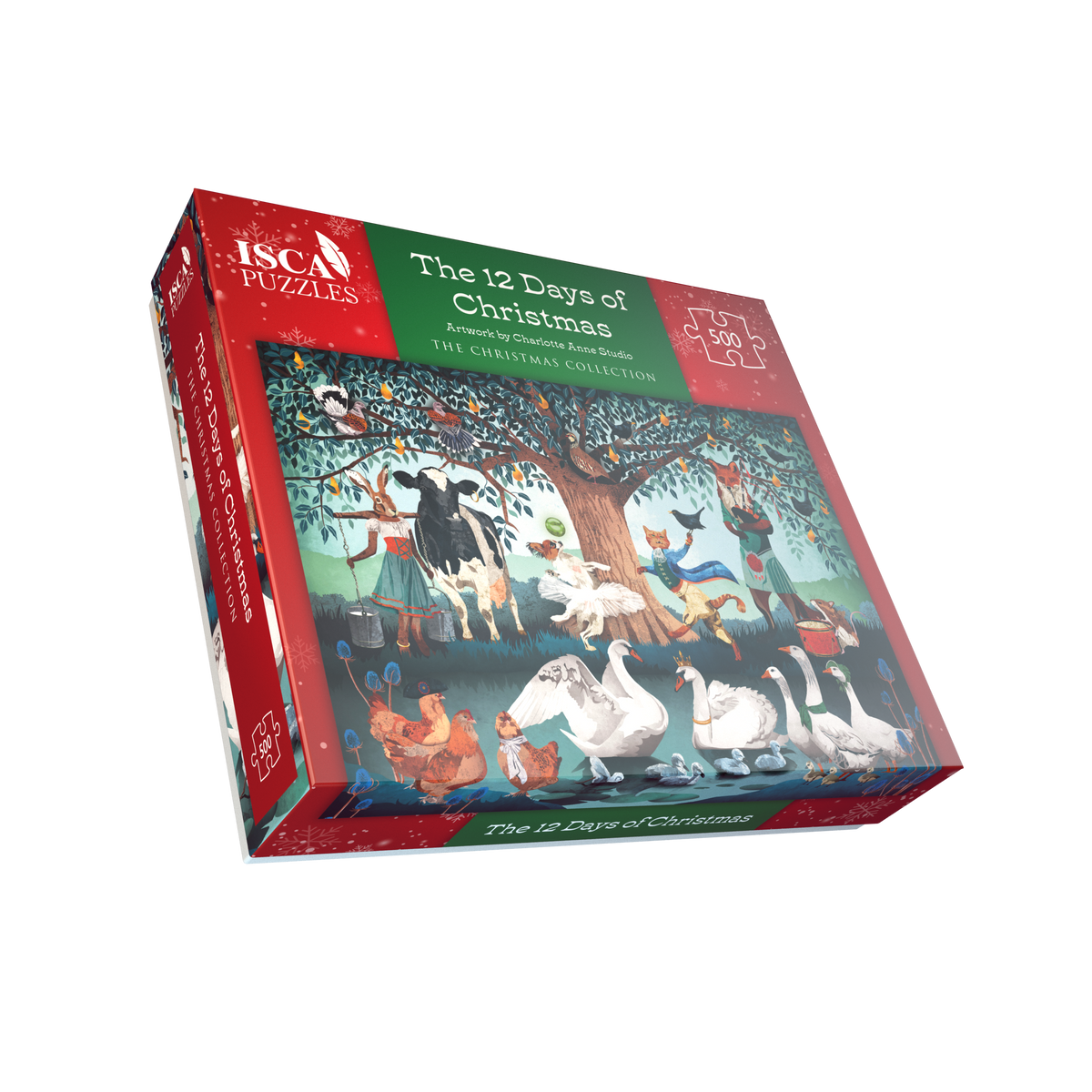 The 12 Days of Christmas 1000 or 500 Piece Jigsaw Puzzle