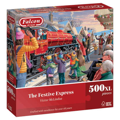 Falcon de Luxe The Festive Express 500XL Piece Jigsaw Puzzle