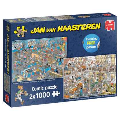 Jan Van Haasteren Puzzle « Comment ne pas bricoler » 2 x 1000 pièces