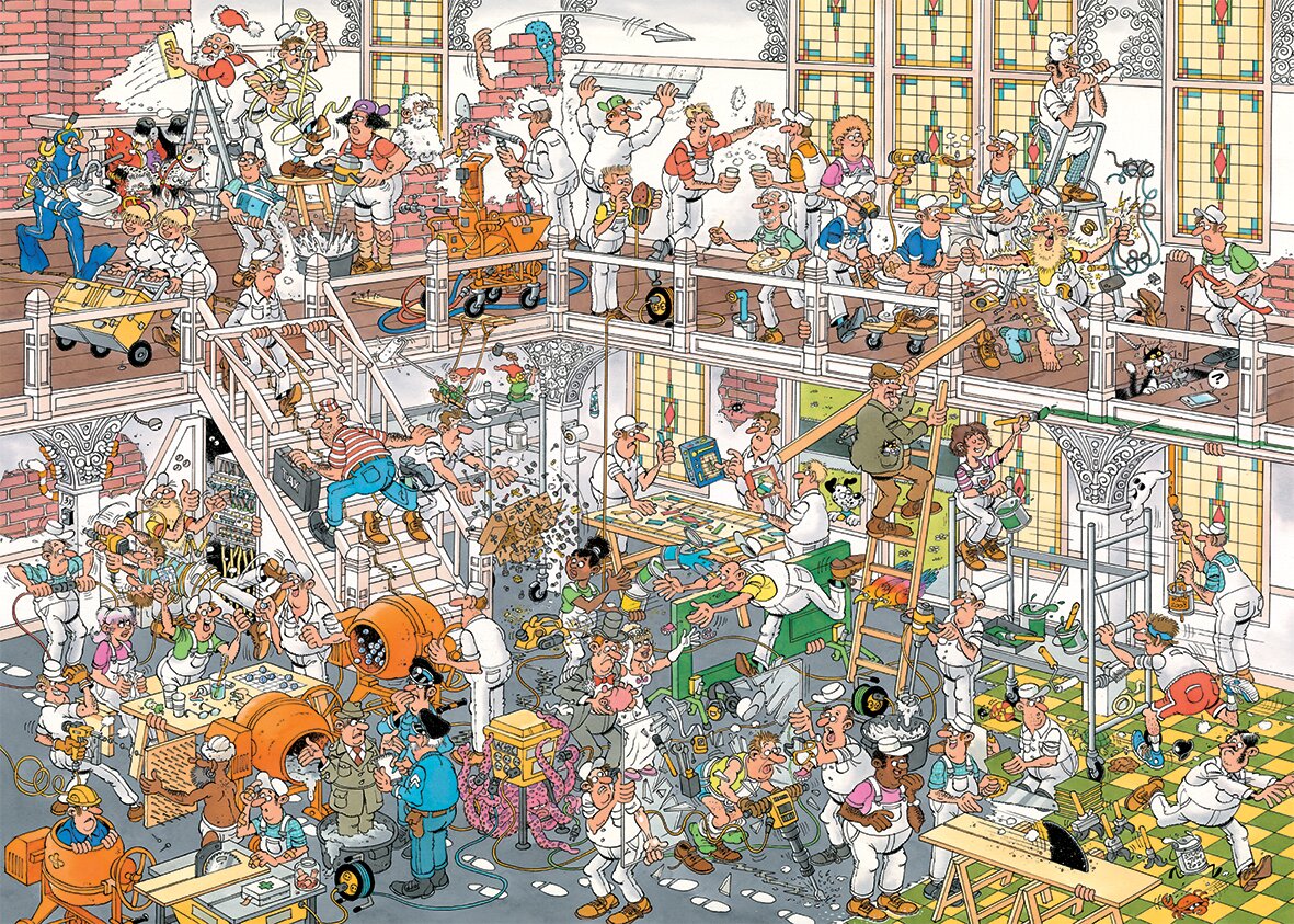 Jan Van Haasteren Puzzle « Comment ne pas bricoler » 2 x 1000 pièces