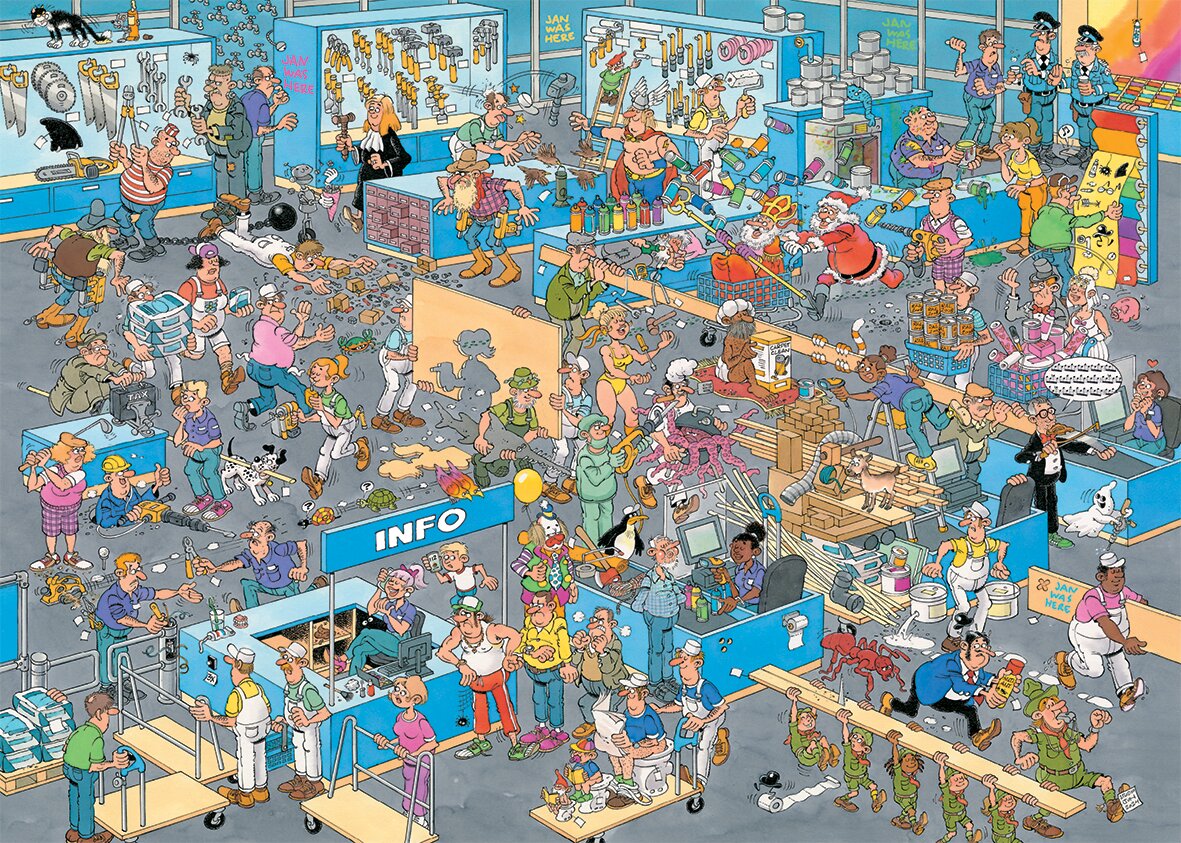 Jan Van Haasteren Puzzle « Comment ne pas bricoler » 2 x 1000 pièces