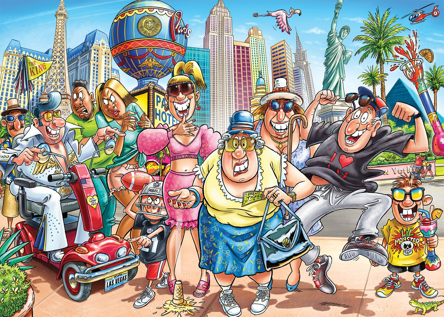 Wasgij Original 48 What Happens in Vegas 1000 Piece Jigsaw Puzzle