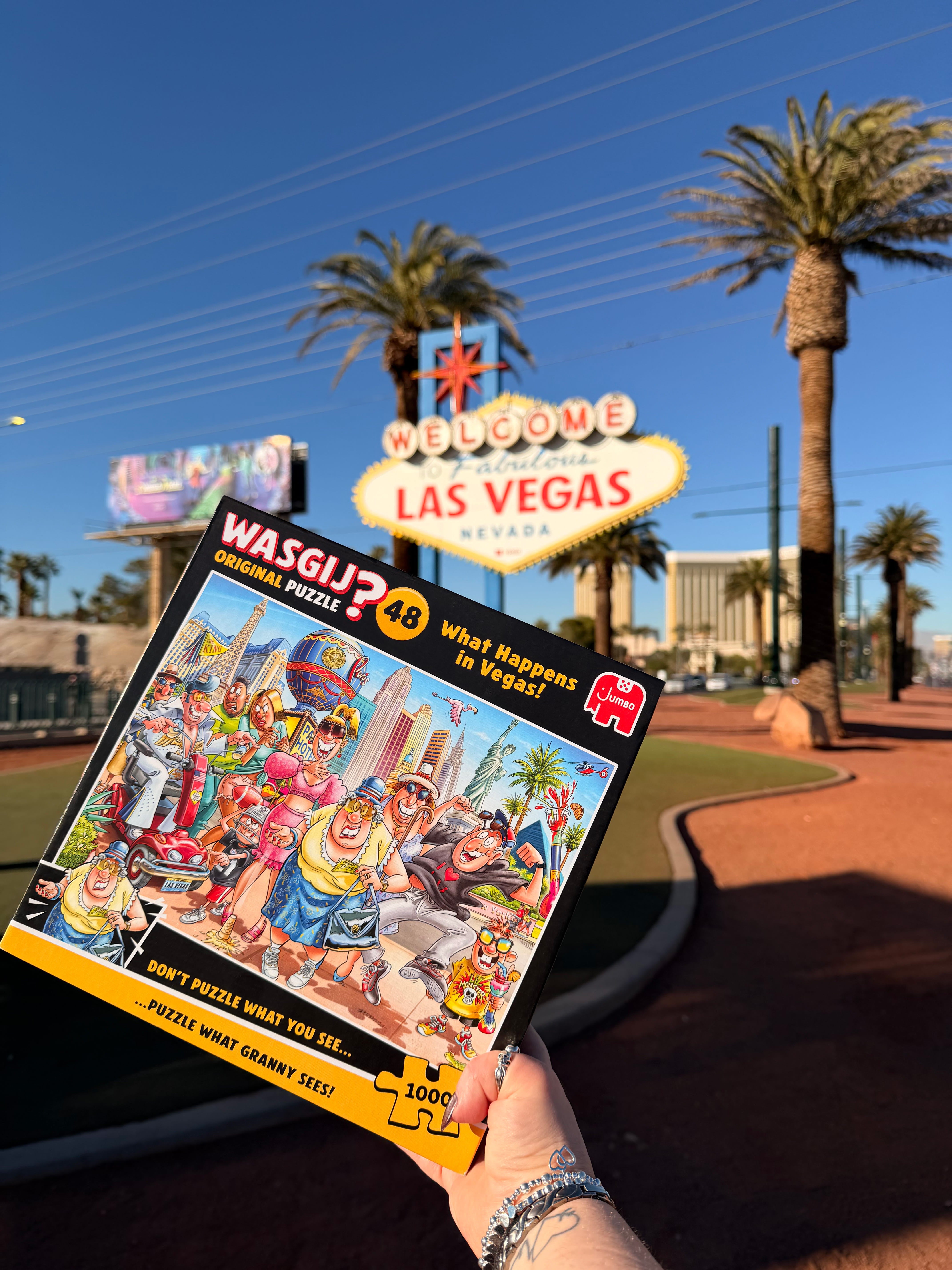 Wasgij Original 48 What Happens in Vegas 1000 Piece Jigsaw Puzzle