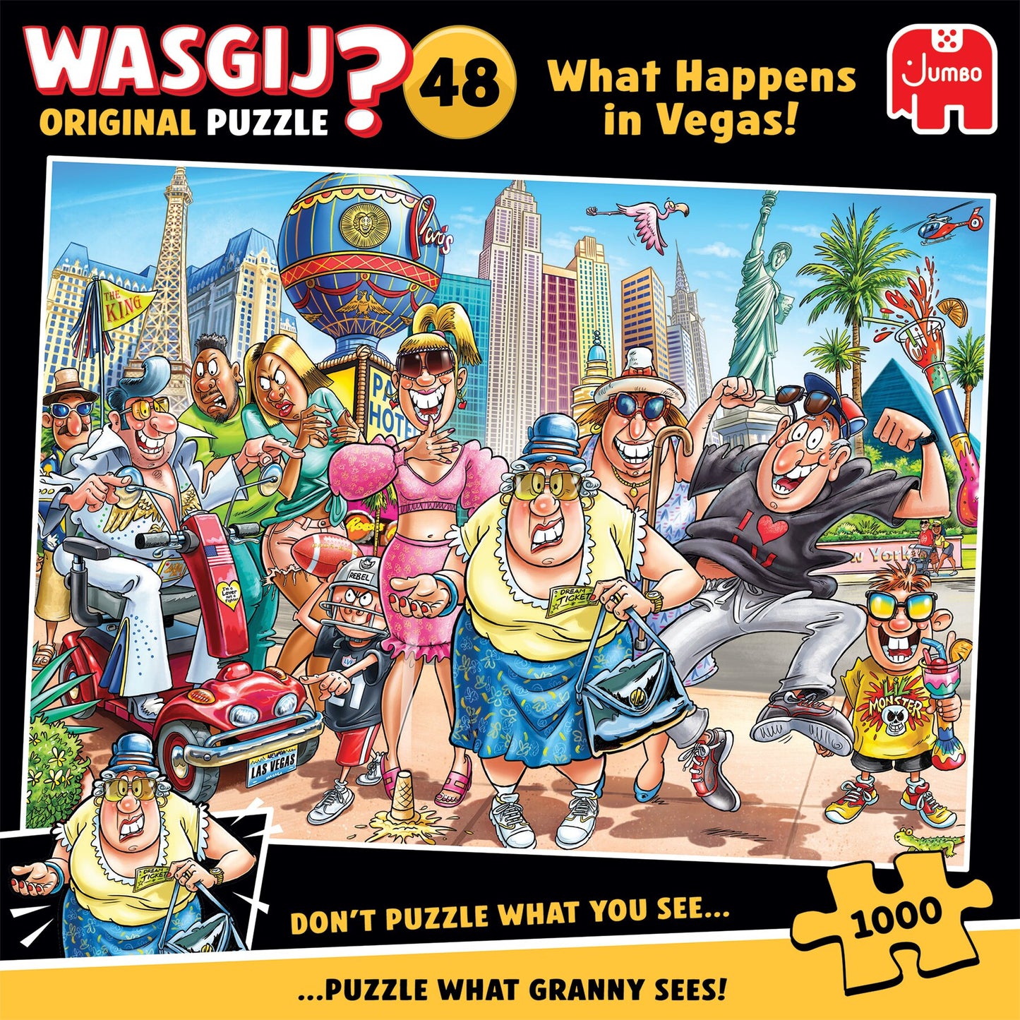 Wasgij Original 48 What Happens in Vegas 1000 Piece Jigsaw Puzzle