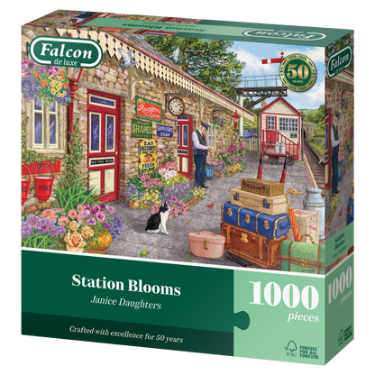 Falcon de luxe Station Blooms 1000 Piece jigsaw Puzzle