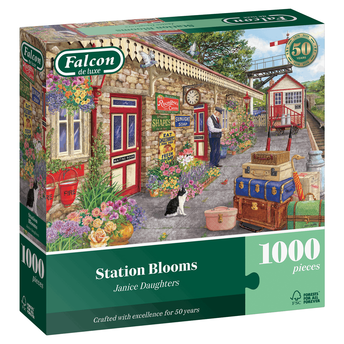 Falcon de luxe Station Blooms 1000 Piece jigsaw Puzzle