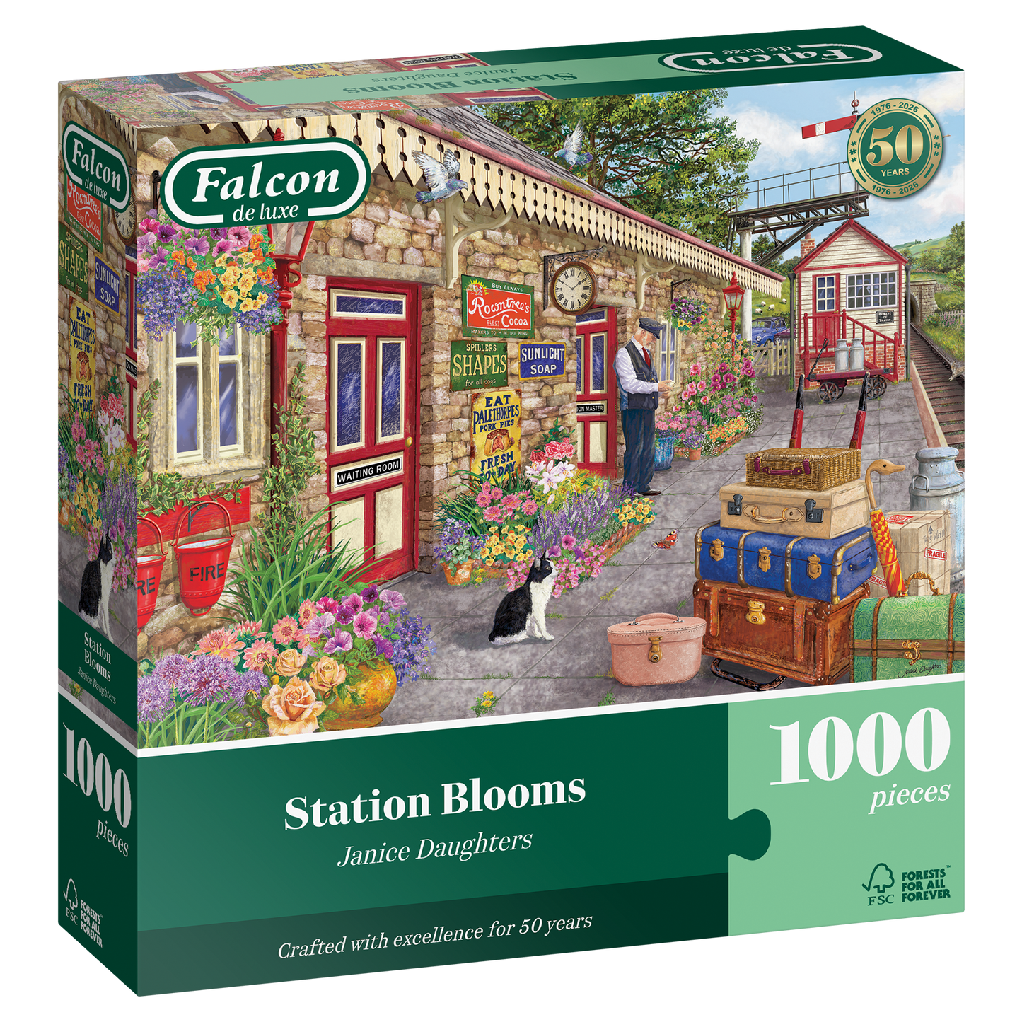 Falcon de luxe Station Blooms 1000 Piece jigsaw Puzzle