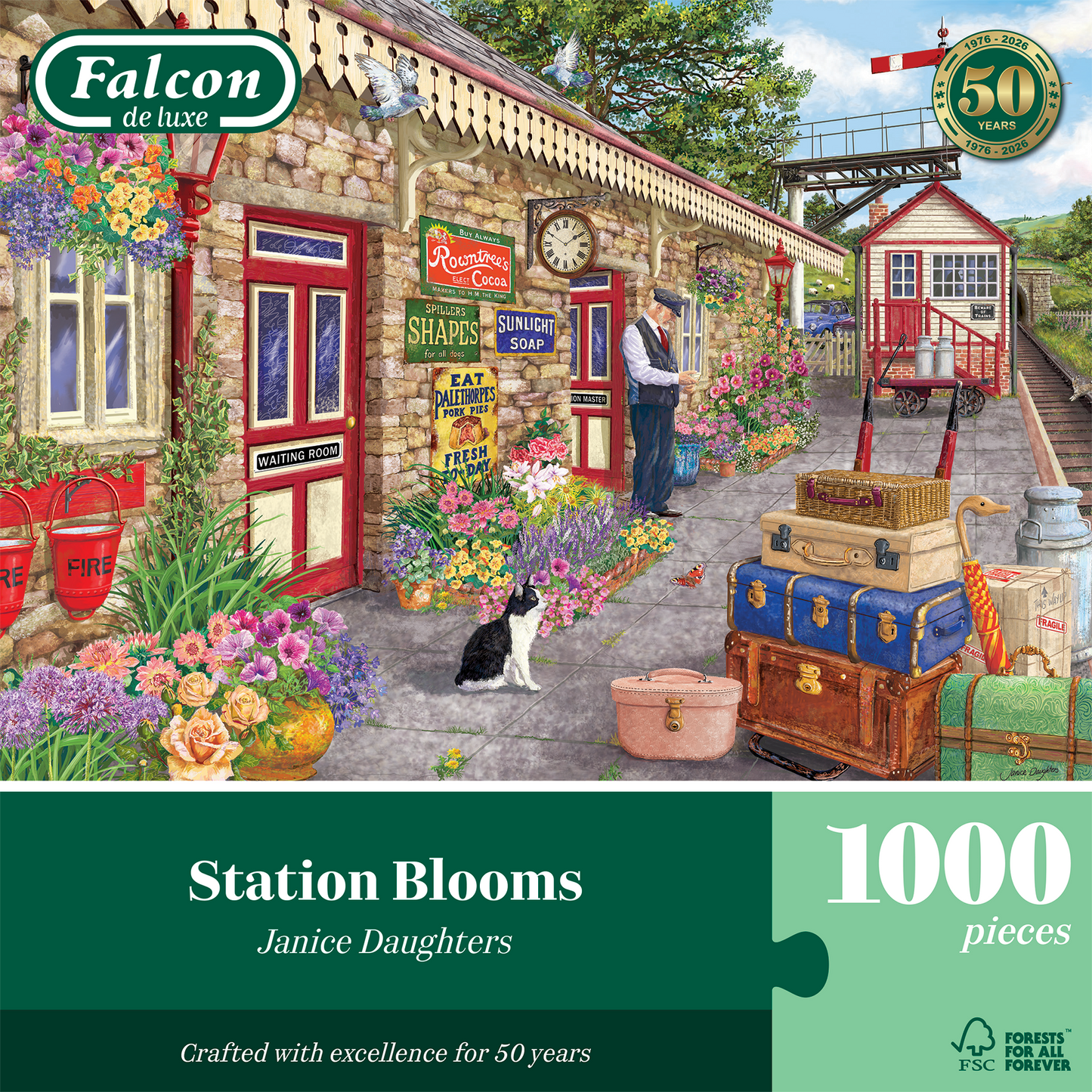 Falcon de luxe Station Blooms 1000 Piece jigsaw Puzzle