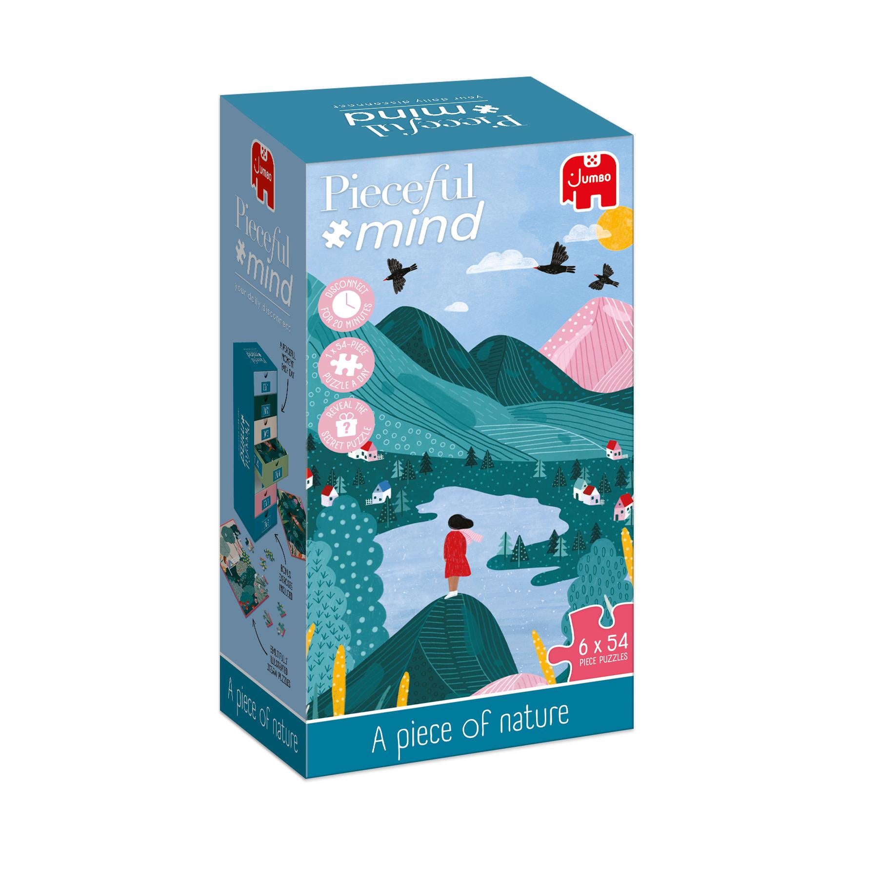 Jogsaw Box Pieceful Mind - A piece of Nature Jigsaw Set (7 x 54 Piece Puzzles ...