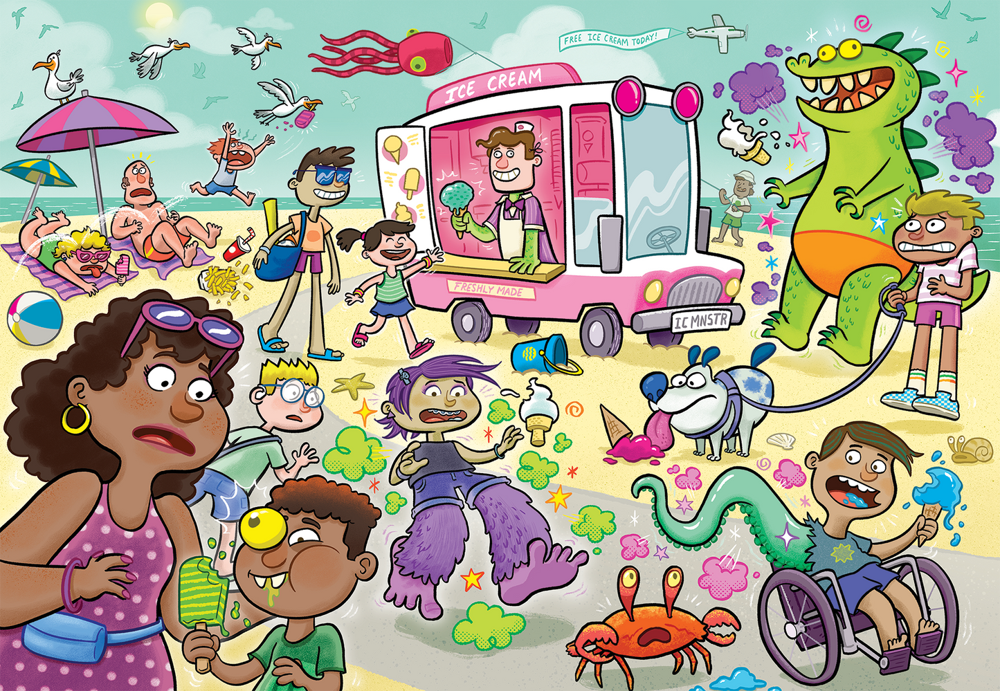 PRE-ORDER Wasgij Junior 1 Iced Screams 240 Piece Jigsaw Puzzle