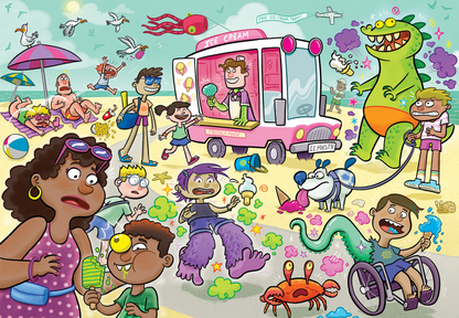 PRE-ORDER Wasgij Junior 1 Iced Screams 240 Piece Jigsaw Puzzle