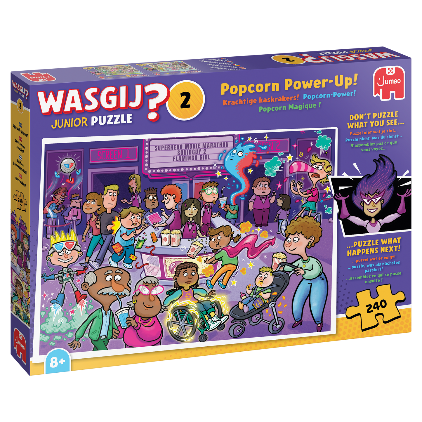PRE-ORDER Wasgij Junior 2 Popcorn Power-Up's 240 Piece Jigsaw Puzzle