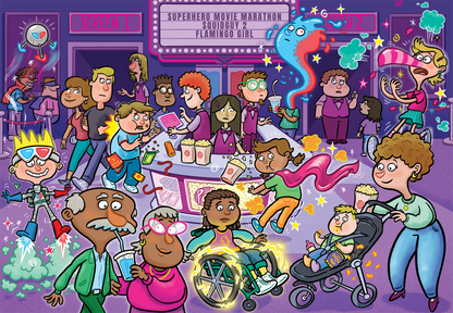 PRE-ORDER Wasgij Junior 2 Popcorn Power-Up's 240 Piece Jigsaw Puzzle