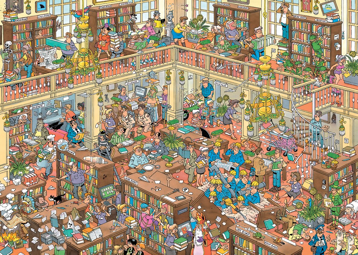 Jan van Haasteren The Library 500XL Piece  Jigsaw Puzzle