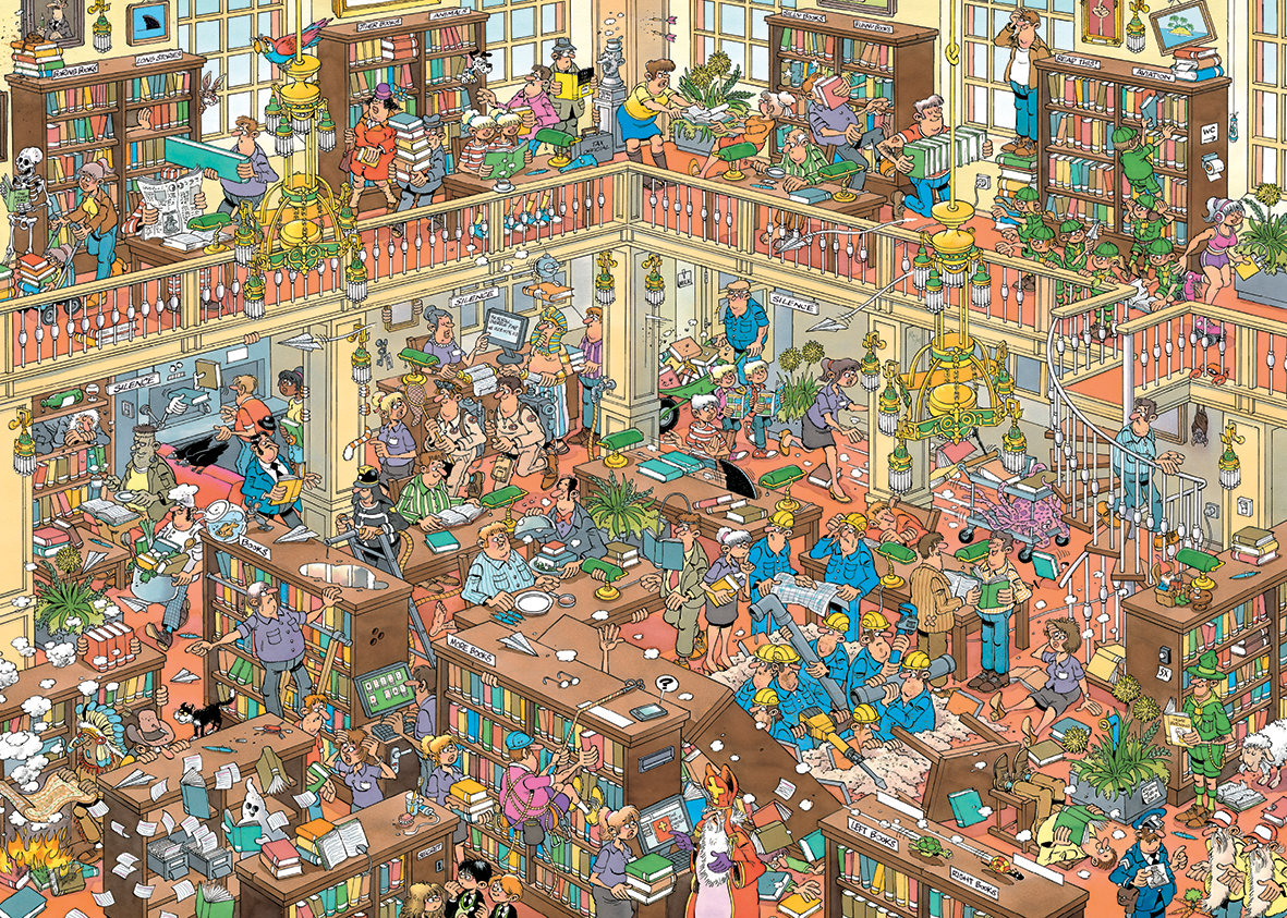 PRE-ORDER Jan van Haasteren The Library 500XL Piece  Jigsaw Puzzle