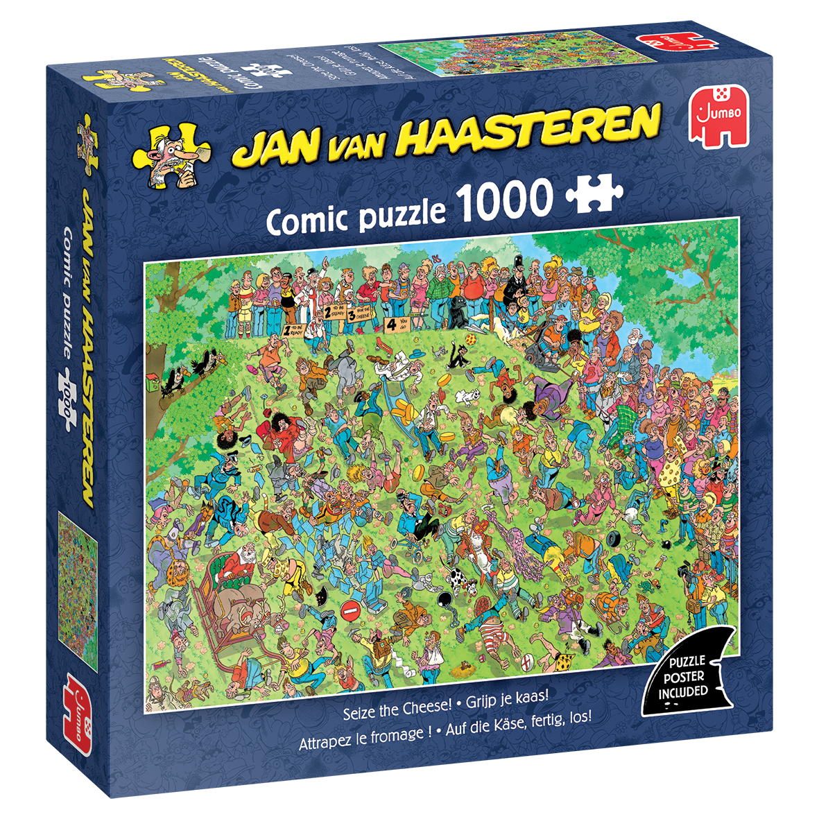 PRE-ORDER Jan Van Haasteren Seize the Cheese 1000 Piece Jigsaw Puzzle