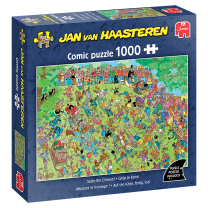 PRE-ORDER Jan Van Haasteren Seize the Cheese 1000 Piece Jigsaw Puzzle