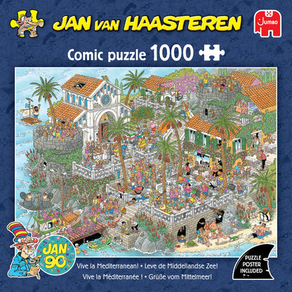 PRE-ORDER Jan Van Haasteren Vive La Mediterranean 1000 Piece Jigsaw Puzzle
