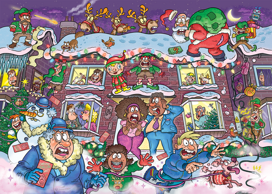 PRE-ORDER Wasgij Christmas 22 Not So Silent Night! 2 x 1000 Piece Jigsaw Puzzle