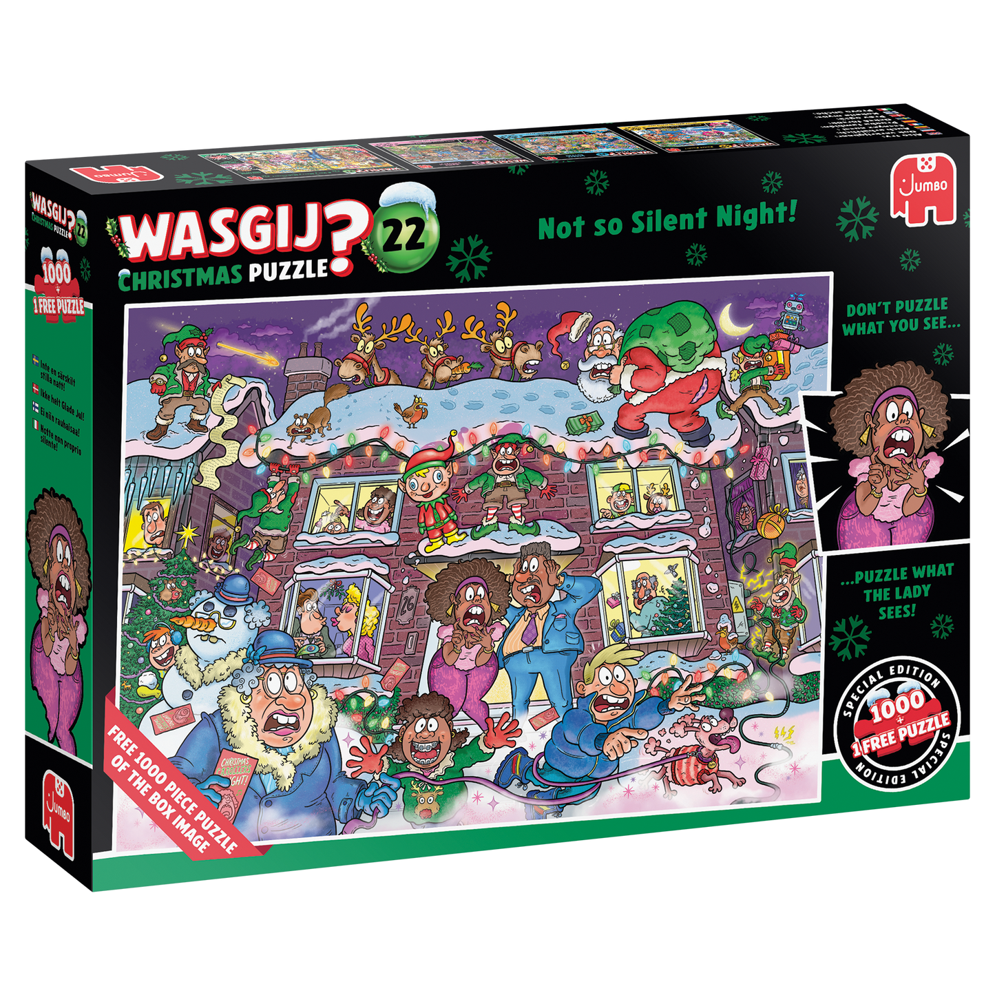 PRE-ORDER Wasgij Christmas 22 Not So Silent Night! 2 x 1000 Piece Jigsaw Puzzle