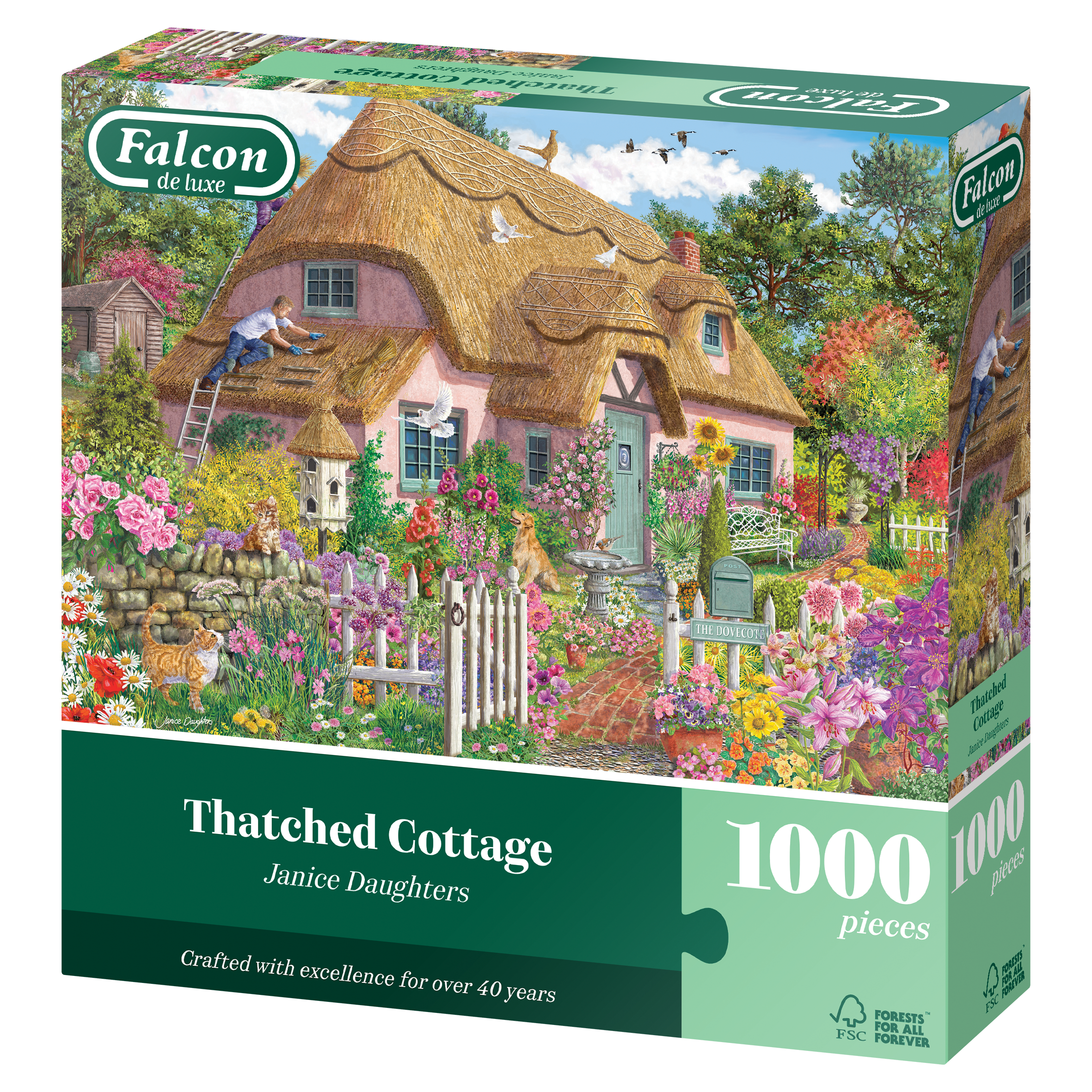 Thatched Cottage 1000 Piece Jigsaw Puzzle – All Jigsaw Puzzles