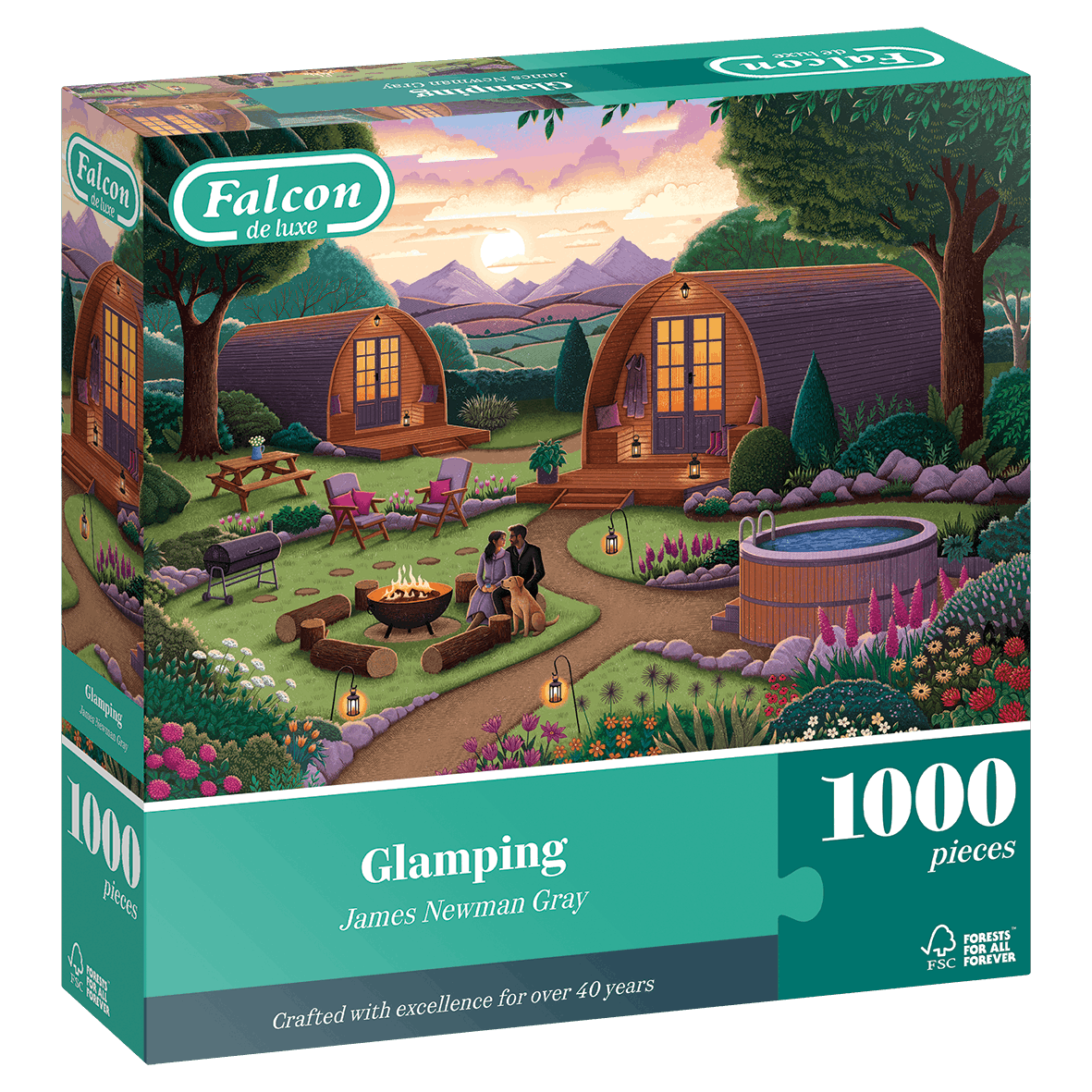 Glamping-Puzzle mit 1000 Teilen