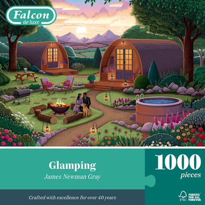 Glamping-Puzzle mit 1000 Teilen