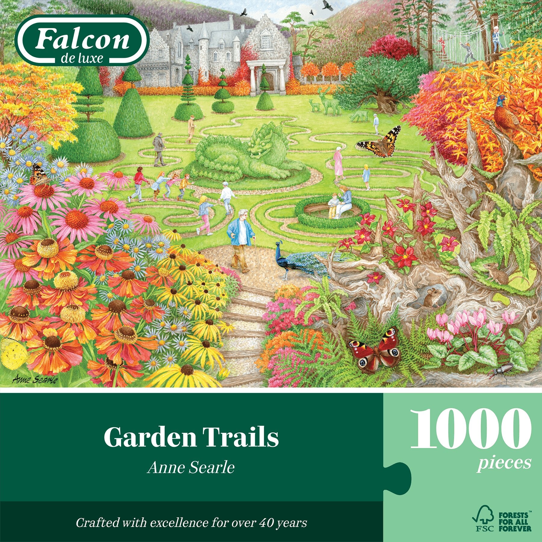 Falcon de Luxe Garden Trails 1000 Piece Jigsaw Puzzle – All Jigsaw Puzzles