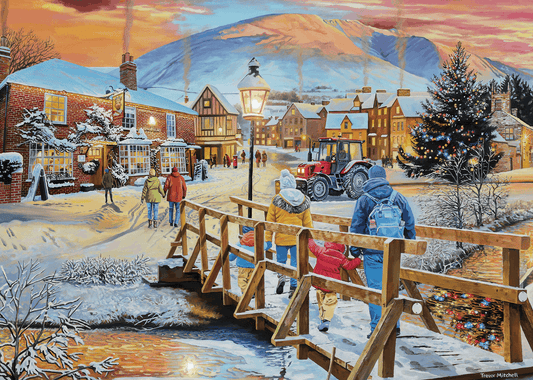Falcon de Luxe A Festive Stroll 1000 Piece Jigsaw Puzzle