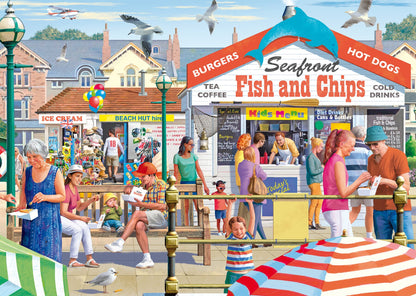Falcon de luxe Seaside Supper 500 Piece jigsaw Puzzle