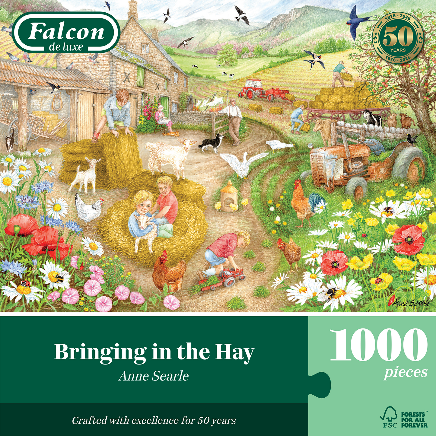 Falcon de luxe Bringing in the Hay 1000 Piece Jigsaw Puzzle