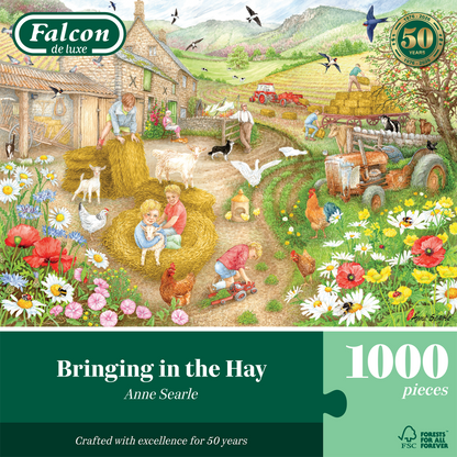 Falcon de luxe Bringing in the Hay 1000 Piece Jigsaw Puzzle