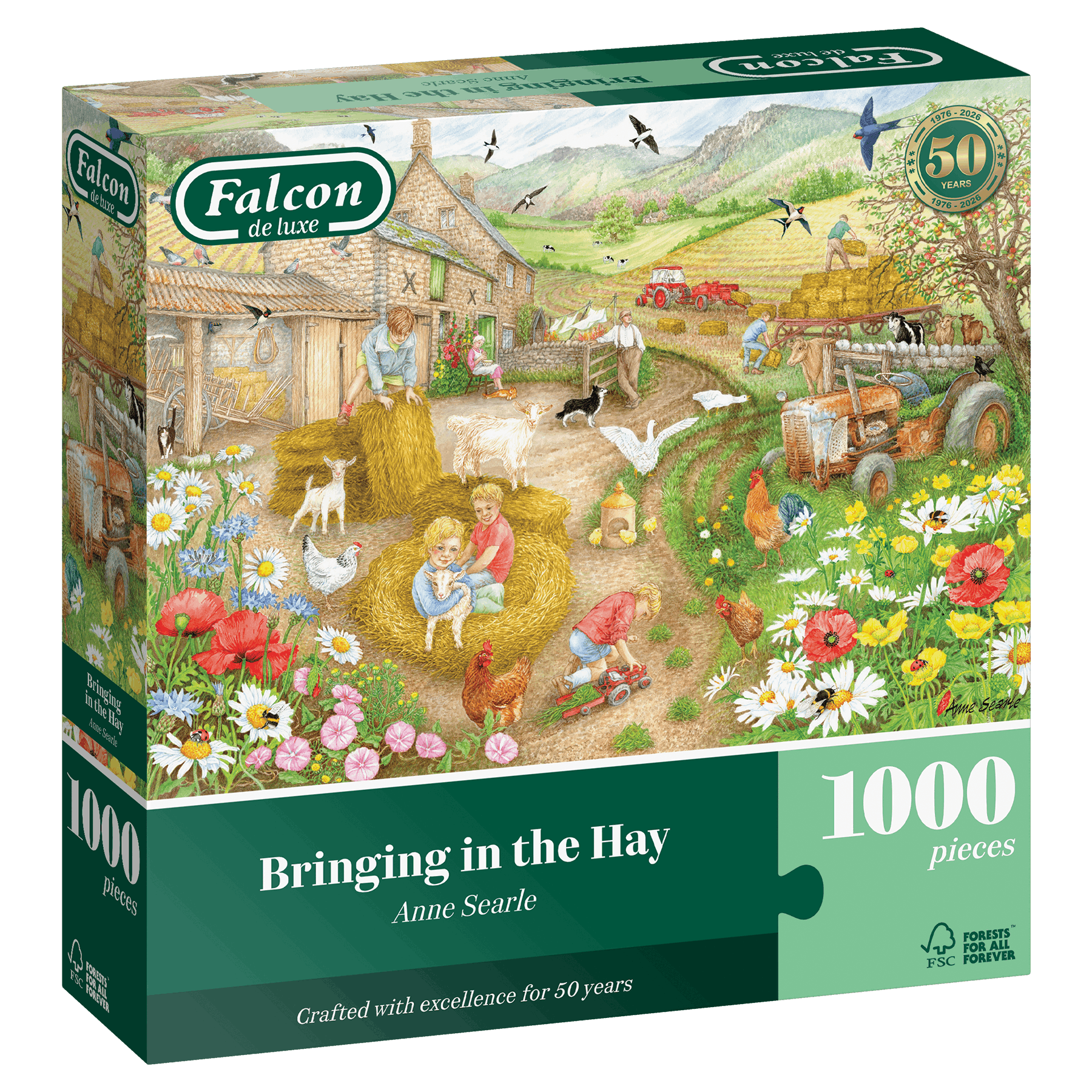 Falcon de luxe Bringing in the Hay 1000 Piece Jigsaw Puzzle – All ...