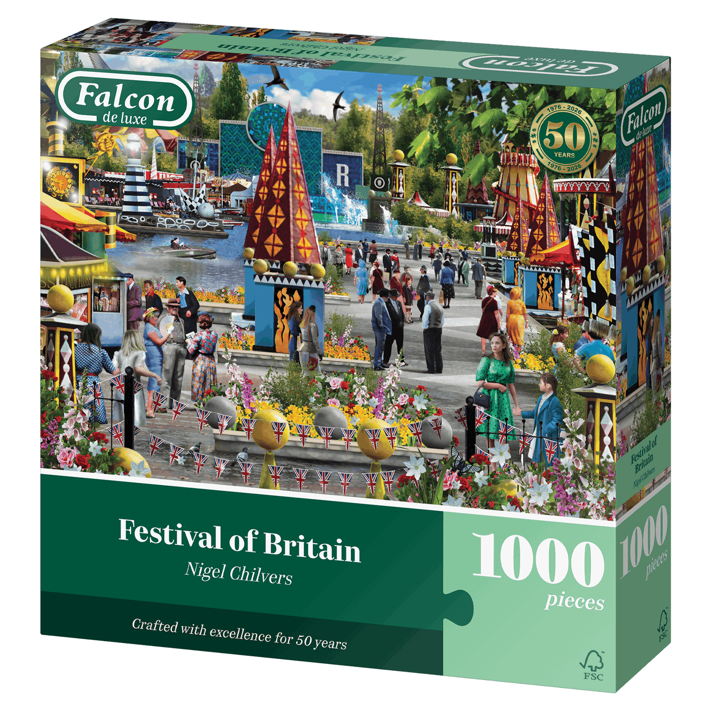 Falcon de luxe Festival of Britain 1000 Piece Jigsaw Puzzle