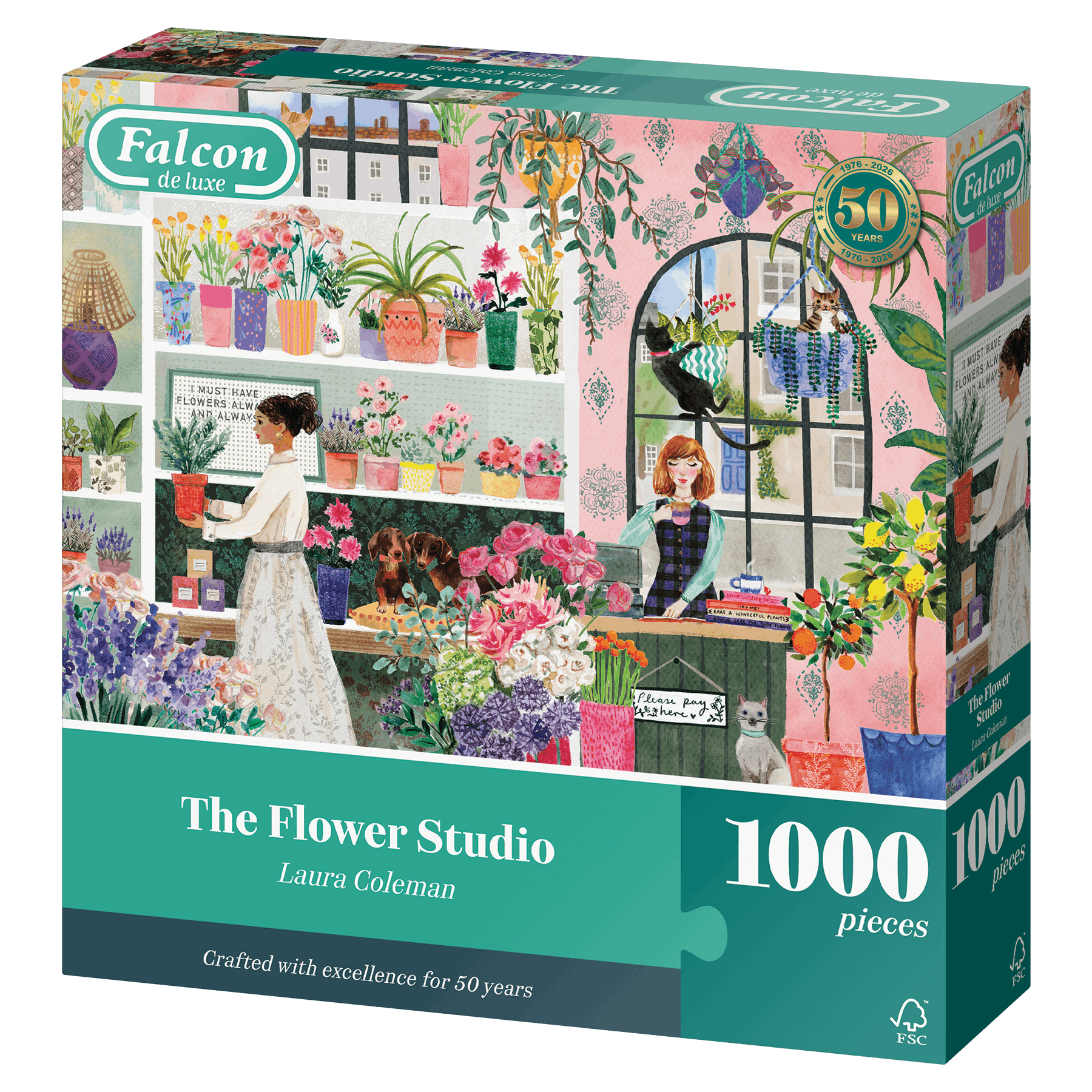 Falcon de luxe The Flower Studio 1000 Piece Jigsaw Puzzle – All Jigsaw ...