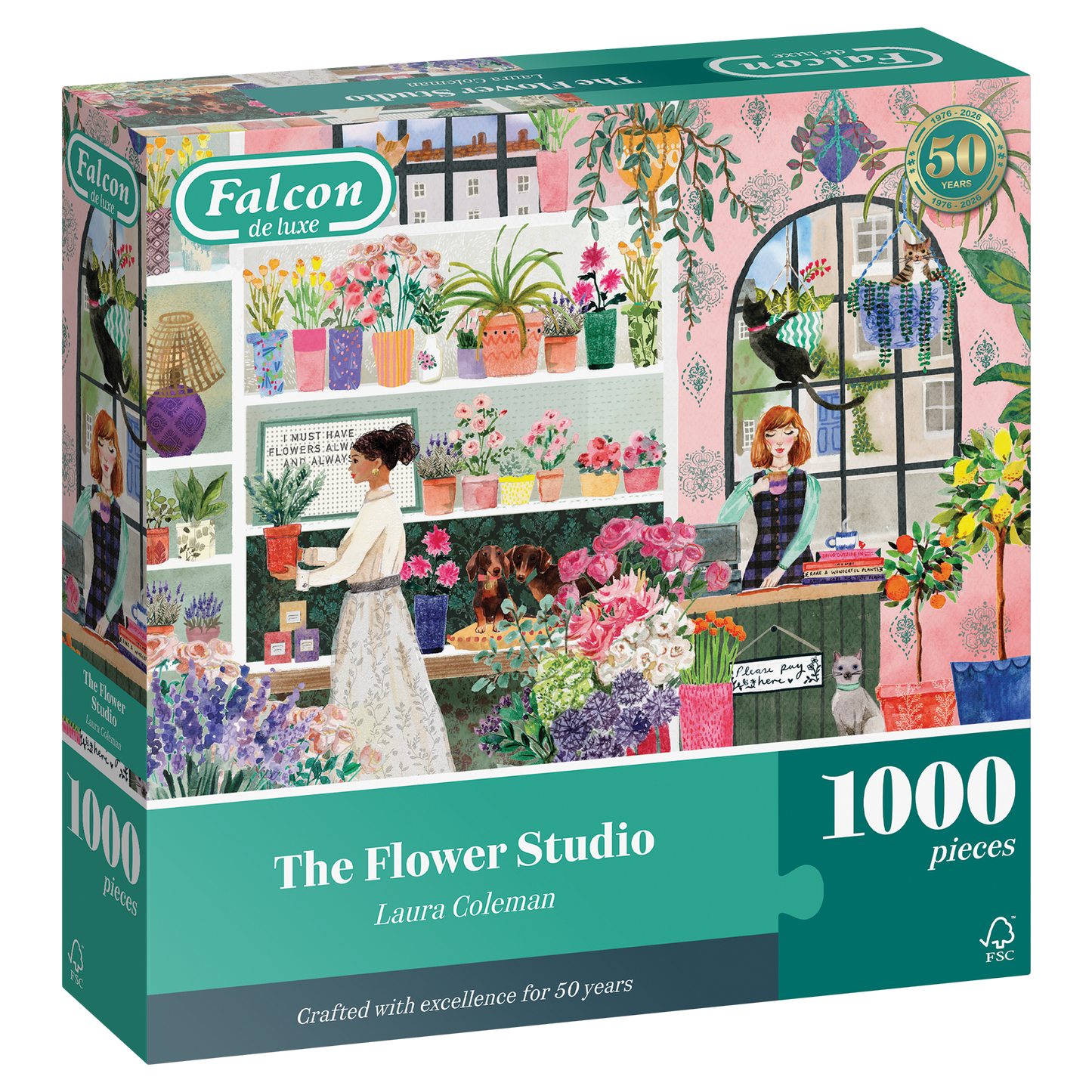 Falcon de luxe The Flower Studio 1000 Piece Jigsaw Puzzle