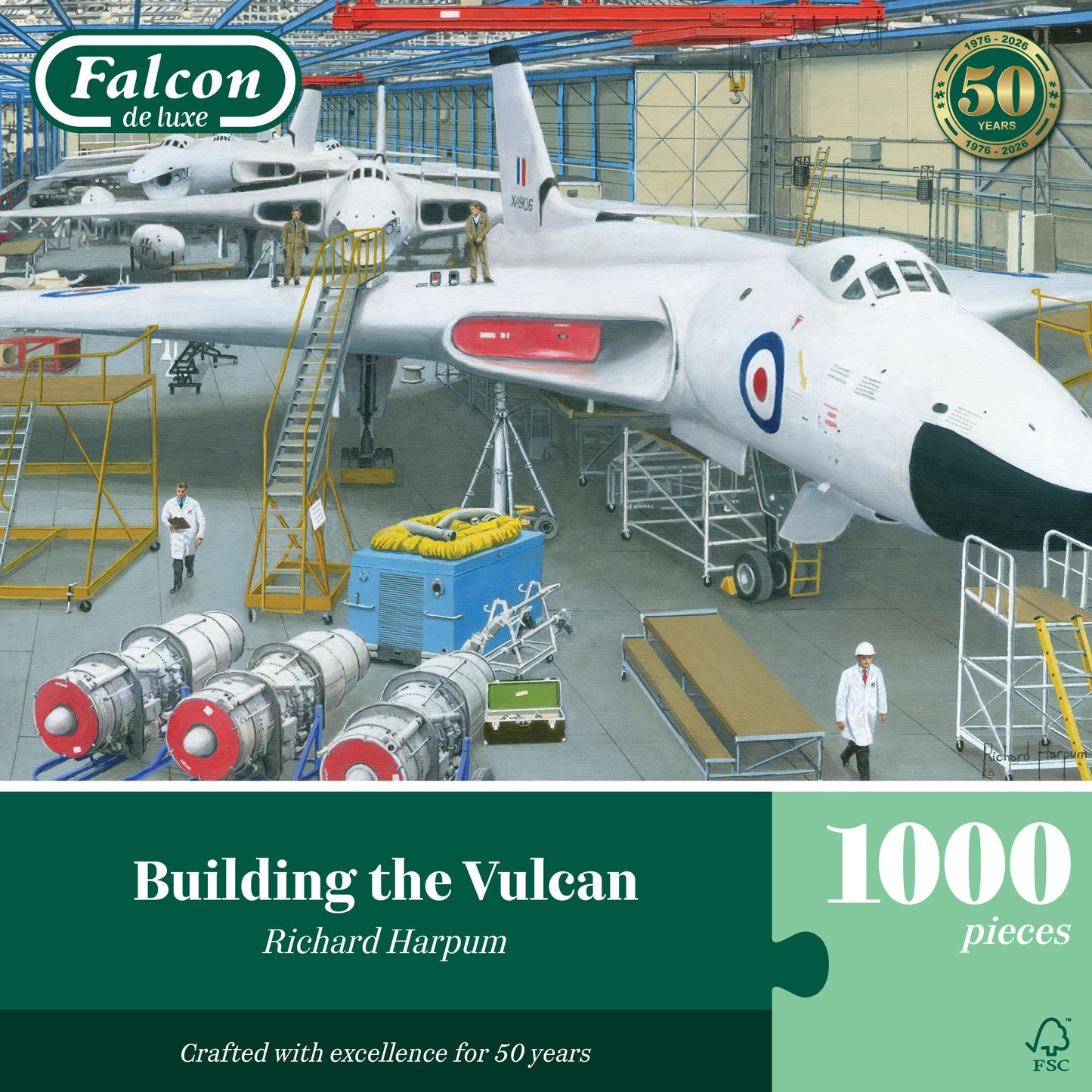 PRE-ORDER Falcon de Luxe Building the Vulcan 1000 Piece Jigsaw Puzzle