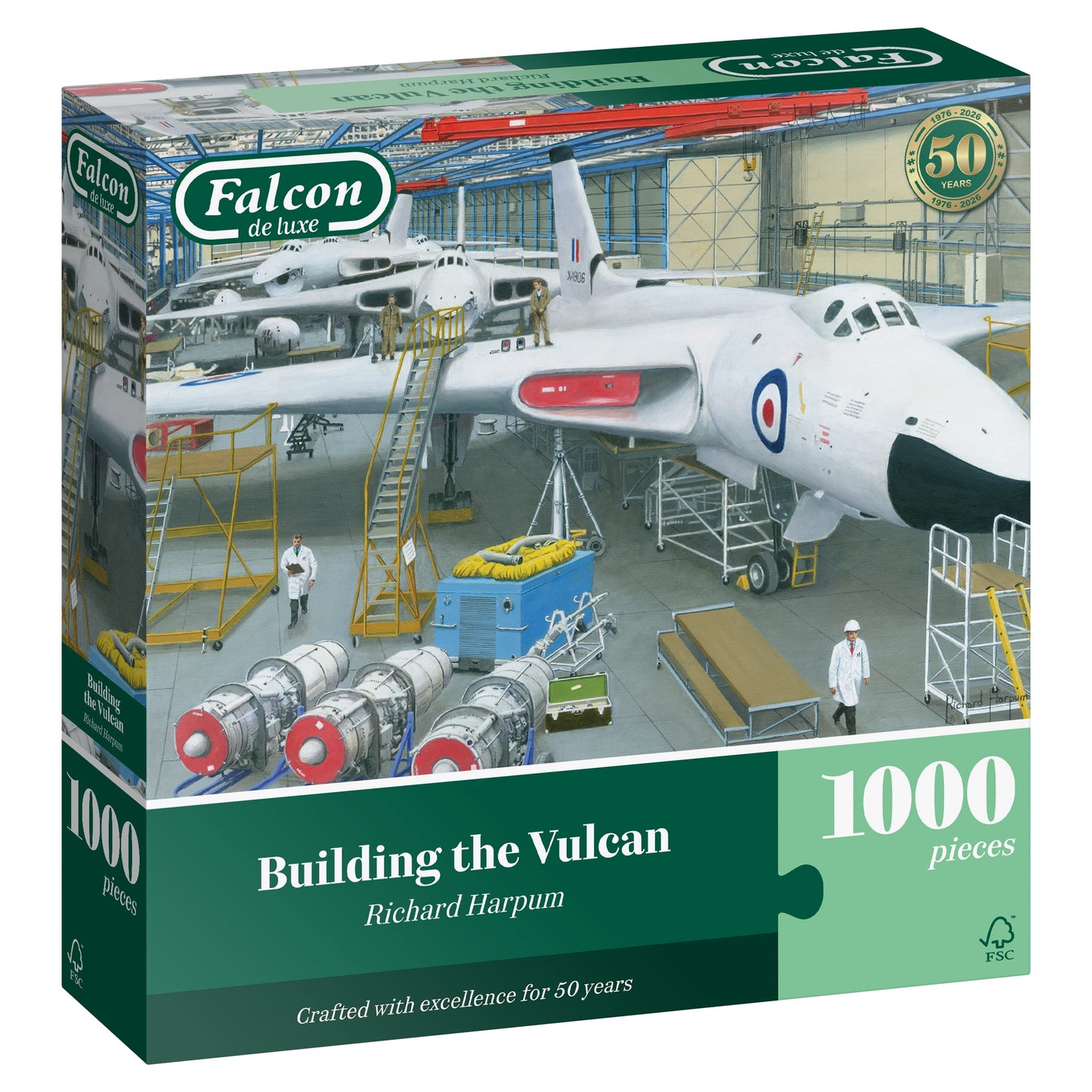 PRE-ORDER Falcon de Luxe Building the Vulcan 1000 Piece Jigsaw Puzzle