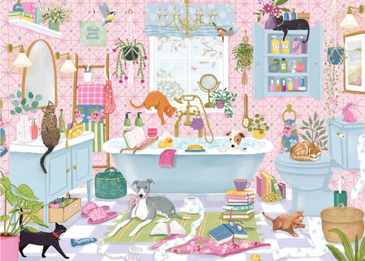 PRE-ORDER Falcon de Luxe Tails in the Tub 1000 Piece Jigsaw Puzzle
