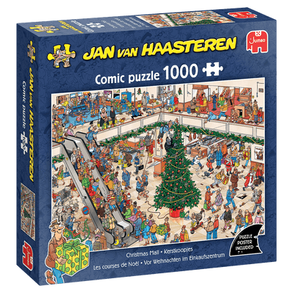 PRE-ORDER Jan Van Haasteren Christmas Mall 1000 Piece Jigsaw Puzzle