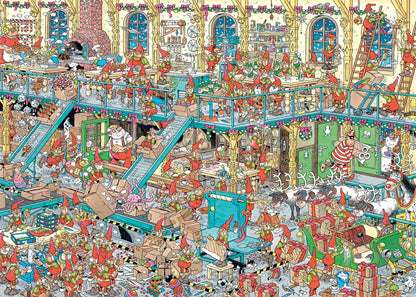 PRE-ORDER Jan Van Haasteren Santa's Factory 1000 Piece Jigsaw Puzzle