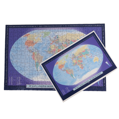 Personalised World Map 400 Piece Puzzle