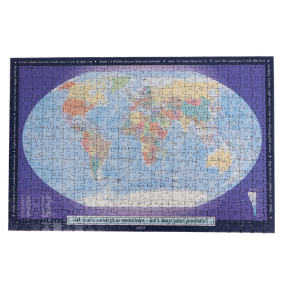 Personalised World Map 400 Piece Puzzle