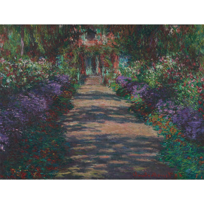 Pathway in Monet’s Garden, Giverny Impressionist Jigsaw Puzzle by Claude Monet