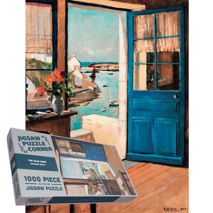 The Blue Door Coastal Cottage & Marine Jigsaw Puzzle by Raymond Wintz