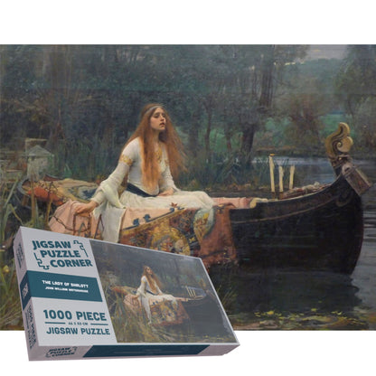 The Lady of Shalott Pre-Raphaelite Fine Art Jigsaw Puzzle by John William Waterhouse