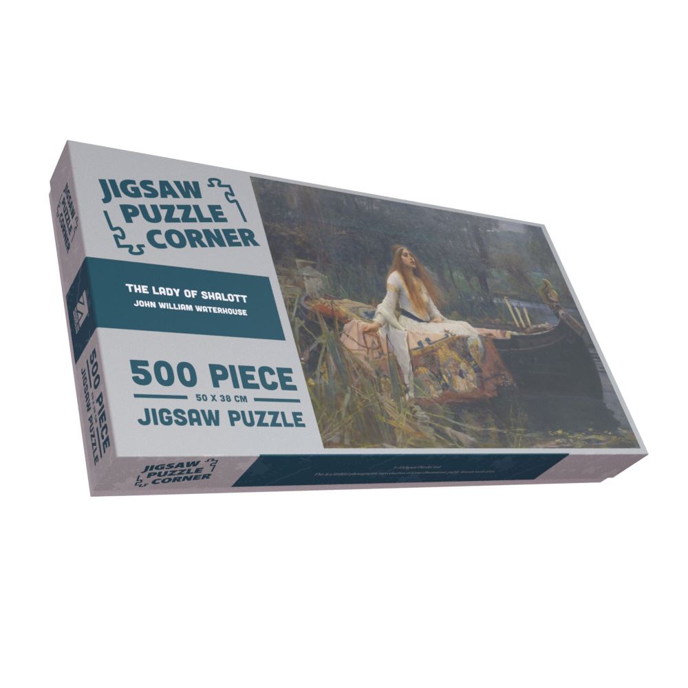 The Lady of Shalott Pre-Raphaelite Fine Art Jigsaw Puzzle by John William Waterhouse